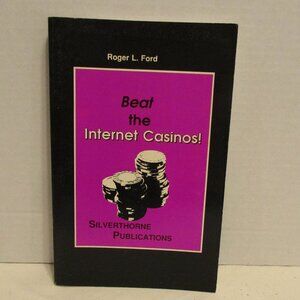 Beat The Internet Casino Small Black Purple White Graphic Strategy Guide Book
